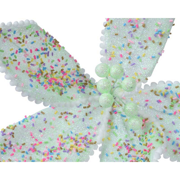 Everlands Pastel Sprinkles Poinsettia Clip (Assorted Designs) image 3