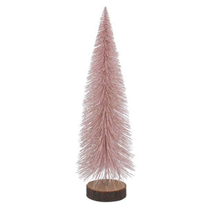 Gisela Graham Pink Bristle Effect Tree image 0