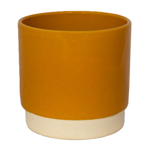 Ivyline Enos Indoor Plant Pot Range - Mustard, 10cm image