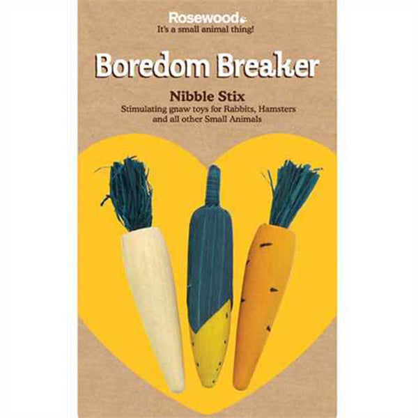 Rosewood Boredom Breaker Nibble Stix (Pack of 3) image 0