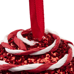 Decoris Foam Bauble with Candy Stripe Twists (Assorted Designs) image 4