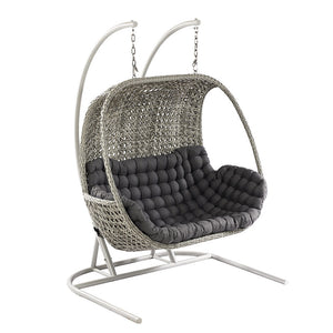 Hartman Heritage Double Hanging Egg Chair - Ash with Slate Cushion image 4