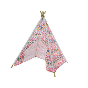 Kids Outdoor Teepee Play Tent, Butterfly Print image 0