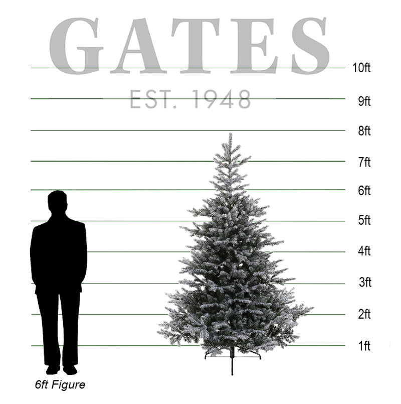 Everlands Snowy Grandis Fir Artificial Christmas Tree - 8ft image 0