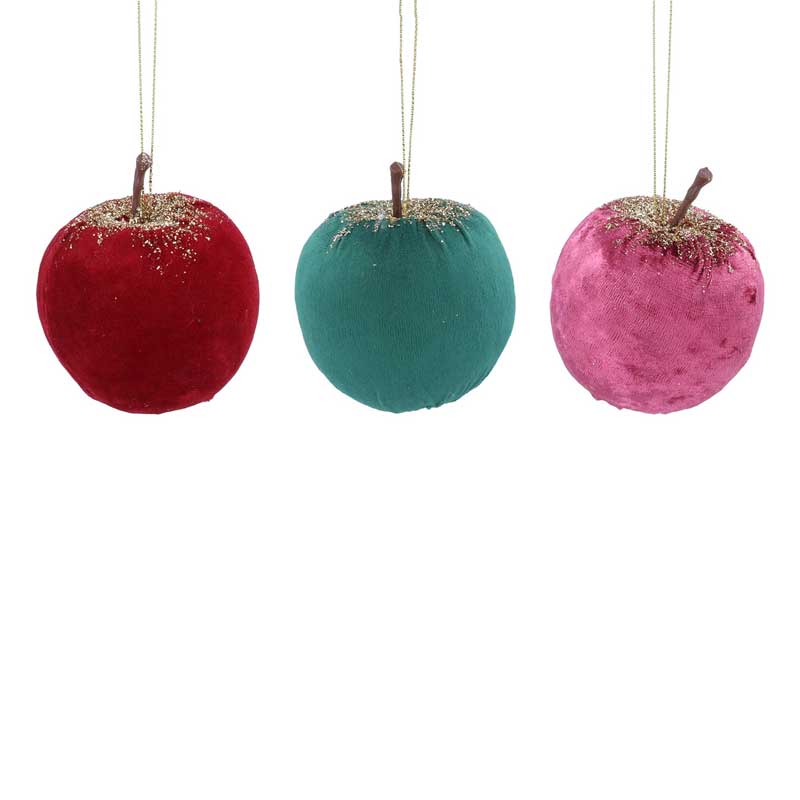 Gisela Graham Velvet Apple (Assorted Designs) image 0