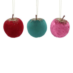 Gisela Graham Velvet Apple (Assorted Designs) image 0