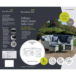 Bramblecrest Cover for Tetbury Rattan Mini Corner Sofa image 1