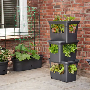 elho® Green Basics Stack & Grow Black image 2