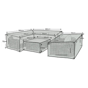 Orchard Life All-Weather Furniture Covers for Morello Modular Corner Outdoor Sofa Set image 0