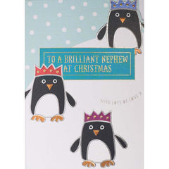 Wendy Jones-Blackett Nephew Penguin Christmas Card image 0