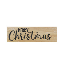 Festive Merry Christmas Wooden Sign image 0