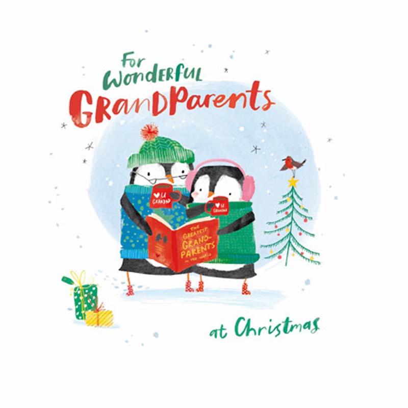 Woodmansterne Wonderful Grandparents Christmas Card image 0