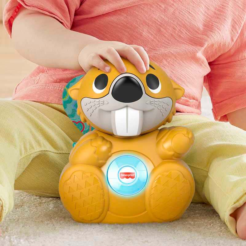 Fisher-Price Linkimals Boppin' Beaver Musical Toy for Babies image 0