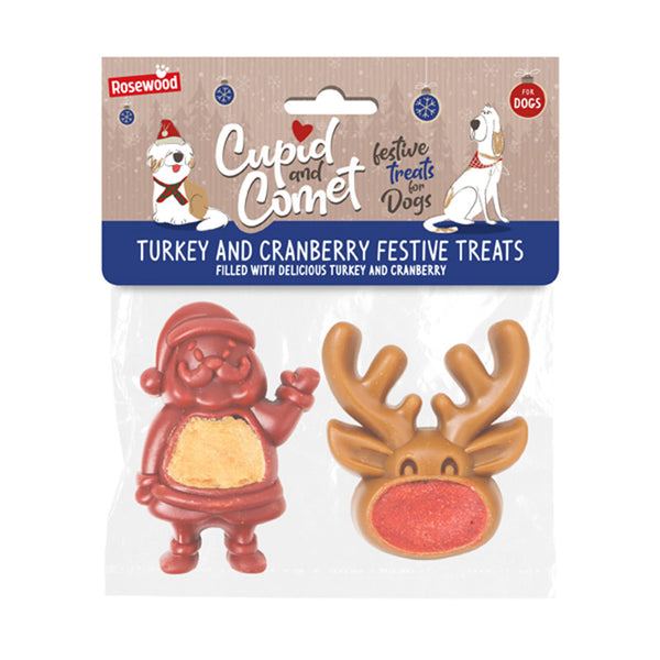 Cupid & Comet Turkey & Cranberry Festive Treats for Dogs image 0