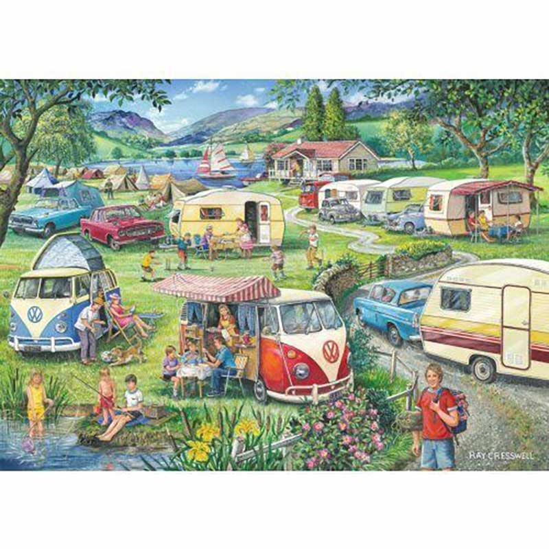 House of Puzzles Happy Holidays 1000 Piece Jigsaw Puzzle image 0