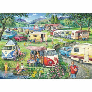 House of Puzzles Happy Holidays 1000 Piece Jigsaw Puzzle image 0