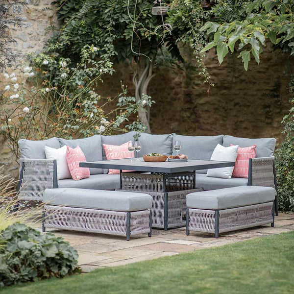 Bramblecrest Mauritius Lounge Set with Square Dual Height Table image 0