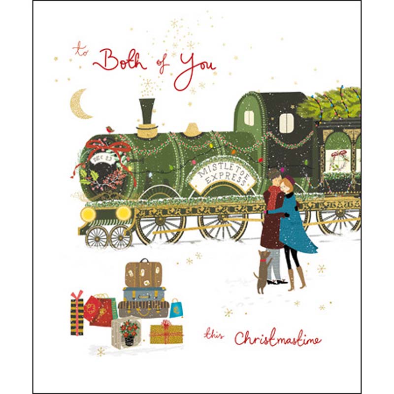 Woodmansterne To Both of You Train Christmas Card image 0