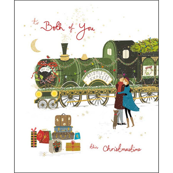 Woodmansterne To Both of You Train Christmas Card image 0