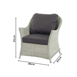 Bramblecrest Monterey Woven Garden Lounge Set in Dove Grey image 8