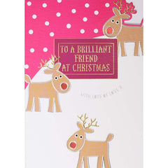 Wendy Jones-Blackett Friend Reindeer Christmas Card image 0
