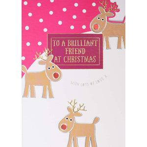 Wendy Jones-Blackett Friend Reindeer Christmas Card image 0