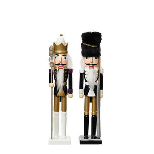 Decoris Black &amp; Gold Nutcracker (Assorted Designs) - 25cm image