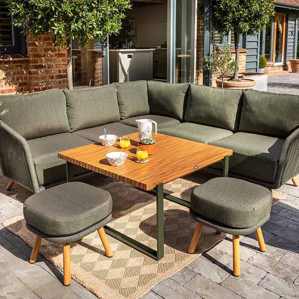 Hartman Eden Mini Corner Sofa Patio Set with Square Table image 1
