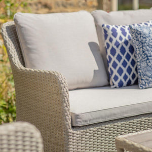 Bramblecrest Tetbury Deluxe Rattan 2-Seat Sofa Set in Nutmeg image 3