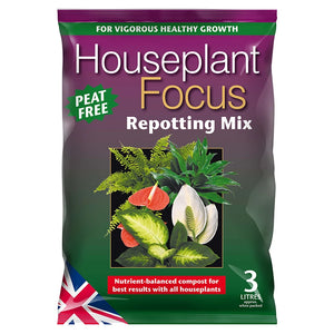 Growth Technology Houseplant Focus Peat Free Repotting Mix - 3 litres image