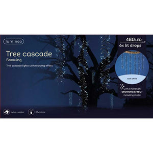 Lumineo LED Tree Cascade Lights with Snowing Effect image 1