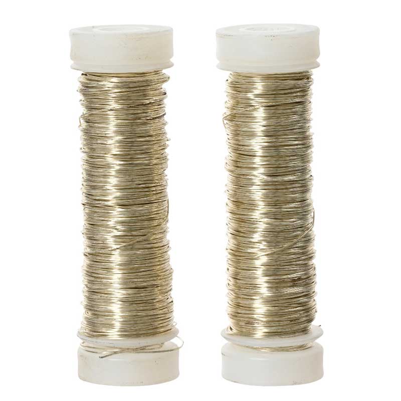 Decoris Champagne Iron Thread Rolls (Pack of 2) image 0