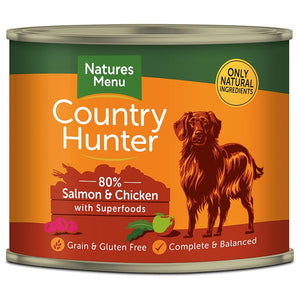 Natures Menu Country Hunter with Superfoods 600g Can - Salmon & Chicken image