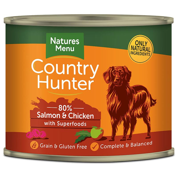 Natures Menu Country Hunter with Superfoods 600g Can - Salmon & Chicken image