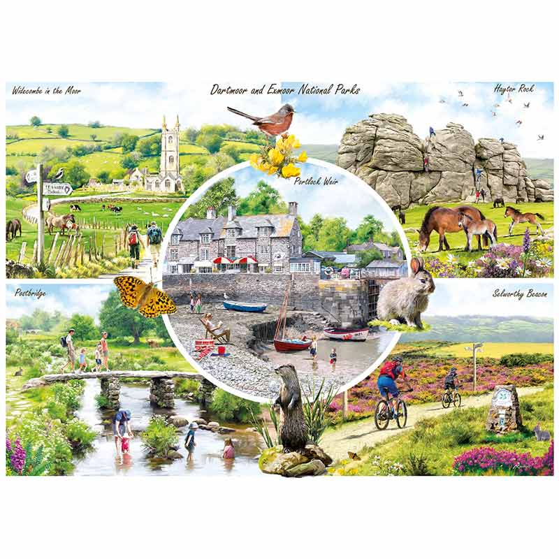 Gibsons Dartmoor & Exmoor 1000 Piece Puzzle image 0