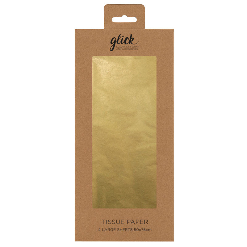 Glick Gold Tissue Paper (Pack of 4) image 0