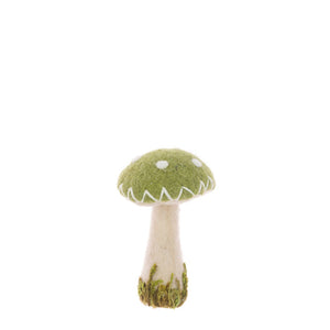 Floralsilk Green Felt Toadstool image 1