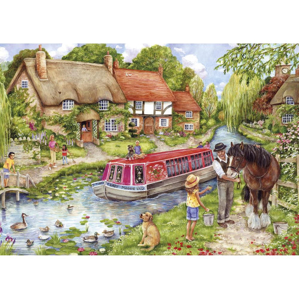 Gibsons Drifting Downstream 500 Piece Jigsaw Puzzle image 0