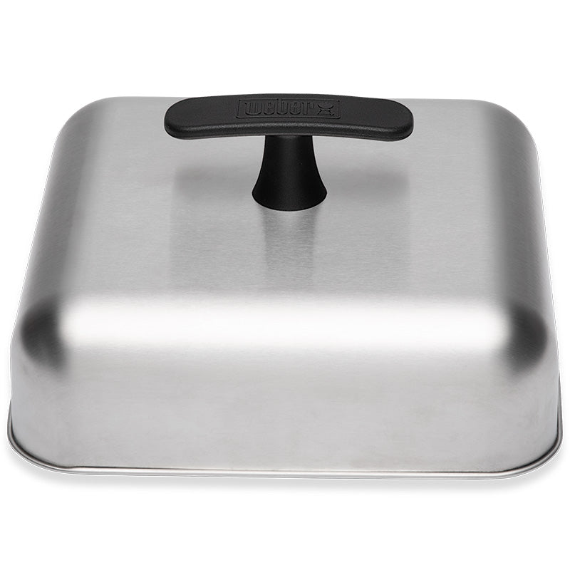 Weber Barbecue Basting Dome in use with fajitas