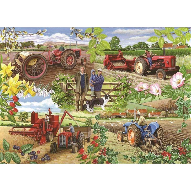 House of Puzzles Farming Year 1000 Piece Jigsaw Puzzle image 0