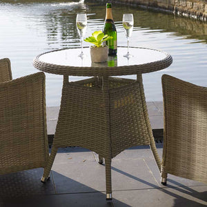 Bramblecrest Monterey Garden Bistro Set in Dove Grey Rattan image 3