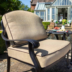Hartman Amalfi Companion Set in Bronze with Footrests &amp; Square Side Table image 2