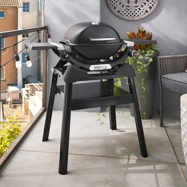 Weber Q 1200N Gas Barbecue with Side Tables & Compact Stand image 0