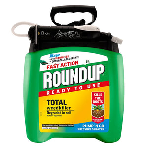 Roundup Fast Action Ready to Use Weedkiller - 5L Pump 'n Go Pressure Sprayer image