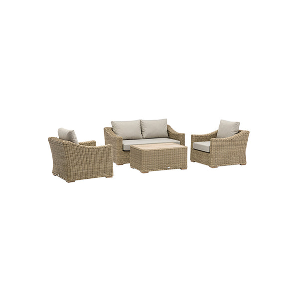Bramblecrest Fairford 2-Seat Sofa Lounge Set in Walnut Rattan image 4