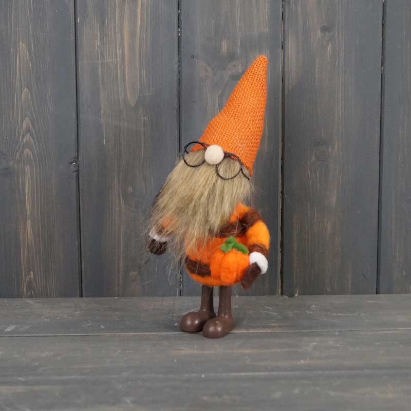 Satchville Autumn Wool Gonk with Pumpkin image 0