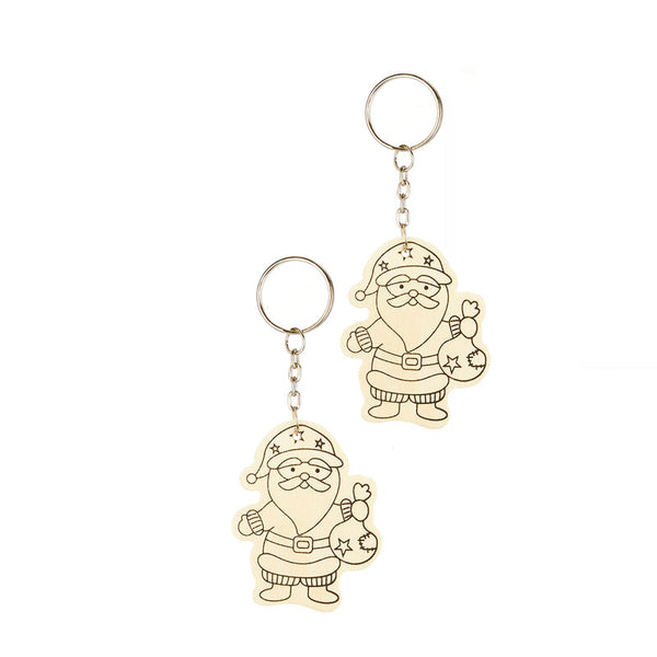 Premier Colour Your Own Wooden Keyrings (Assorted Designs) image 5