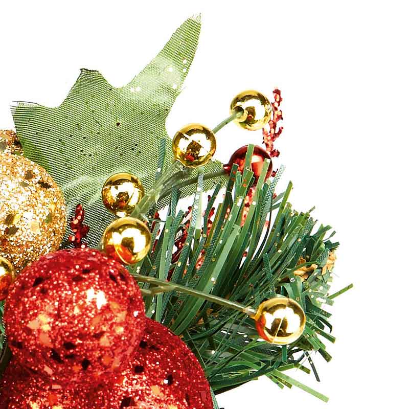 Premier Red & Gold Glitter Ball Pick image 0