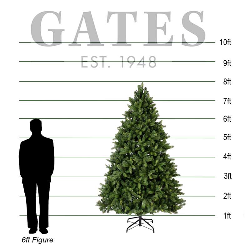 Everlands Freiburg Pine / Beaumont Pine Artificial Christmas Tree - 8ft / 2.4m image 0