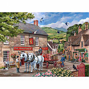 House Of Puzzles Pulling Their Weight Big 500 Piece Jigsaw Puzzle image 0